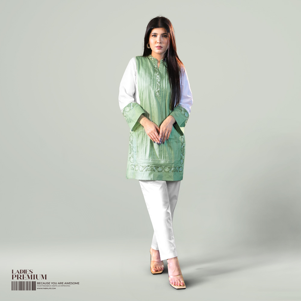Women's Premium Kurti - Seafoam 2